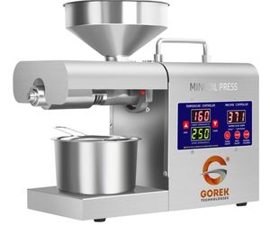 เครื่องสกัดน้ำมันแบบกดเย็นกึ่งอัตโนมัติแบบพกพา Gorek Technologies 600 วัตต์ 0.8 แรงม้า มอเตอร์ไฟฟ้ากระแสตรง 220/110 โวลต์ ควบคุมอุณหภูมิได้ - Product Image 2