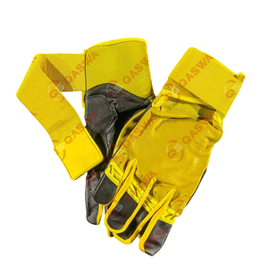 Nouveaux gants de frappeur en cuir durables de couleur blanche et bleue Gants de frappeur de baseball professionnels personnalisés - Product Image 2