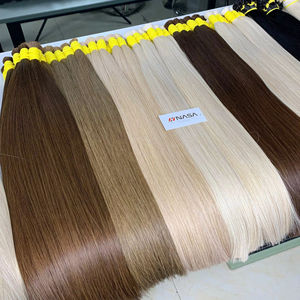 Precio al por mayor Extensiones de cabello a granel Cabello crudo vietnamita Double Drown 100 gramos Colores oscuros 10 pulgadas - Product Image 1