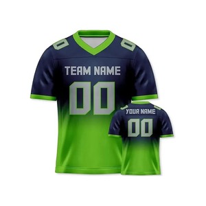 Meilleur service OEM Vente en gros de haute qualité logo personnalisé impression par transfert de chaleur court maillot de football américain vente à bas prix - Product Image 3