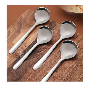 Cuillère à soupe en acier miroir ensemble de couverts cuillère à soupe ensemble de couverts meilleur prix cuillère à soupe en acier de bonne qualité en gros - Product Image 2