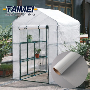 Tissu de maille de feuille de PVC transparent imperméable blanc tissu de bâche de PVC <span class=keywords><strong>pour</strong></span> la bâche d'agriculture de jardin de <span class=keywords><strong>serre</strong></span> - Product Image 1