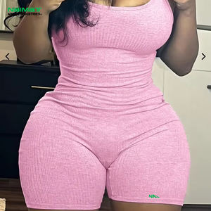 Body moulant décontracté sans manches pour femme avec contrôle du ventre, en Lycra sans couture – Vêtement de sport de haute qualité - Product Image 1