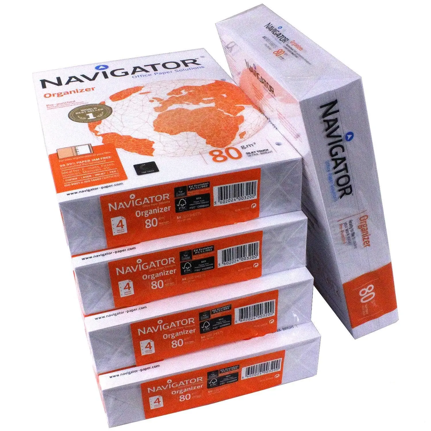 Günstiger Preis Großhandel Navigator A4 80g/m² Kopierpapier 500 Blatt/Ries 80 GSM A4 Kopierpapier