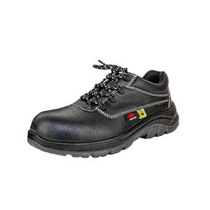 OEM ES101KP Chaussures de sécurité unisexes en cuir véritable, coupe basse et lisse de qualité supérieure Semelle de protection antistatique Style de travail en caoutchouc - Product Image 2