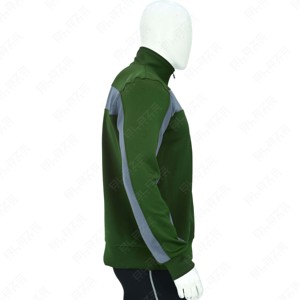 Sudadera con capucha para hombre al por mayor con cremallera y manga de panel en contraste 100% algodón logotipo personalizado sudaderas con capucha ajustadas de piel de tela de alta calidad - Product Image 6