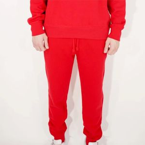 Chándal de cuello redondo de mezcla pesada para hombre, conjunto de dos piezas cálido y cómodo para ropa informal, descanso y actividades al aire libre - Product Image 5