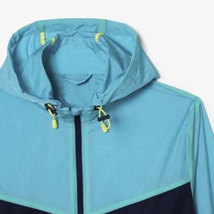 Chaqueta cortavientos de bloque de color para hombre, chaqueta de exterior de talla grande transpirable a la moda informal al por mayor - Product Image 2