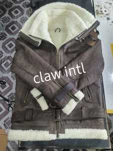 Chaquetas de piel auténtica personalizadas OEM al por mayor para hombre abrigo de calle de fábrica de Pakistán con características de talla grande temporada de invierno - Product Image 3