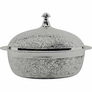 Casserole en métal gravé tendance industrielle Style moyen-orient chauffe-aliments nouveauté cadeaux de pendaison de crémaillère - Product Image 3