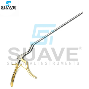 Rongeur Kerrison manuel en acier à poignée dorée, haute qualité, réutilisable, 45 degrés, SUAVE SURGICAL INSTRUMENTS, Nouvelle Arrivée - Product Image 2