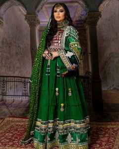 NOUVELLE ROBE POUR FEMMES AFGHAN KUCHI TRIBAL TRADITIONNEL LONGUEUR AU SOL FAIT MAIN AVEC FERMETURES À GLISSIÈRES EN DENTELLE 2025 DESIGNS - Product Image 4