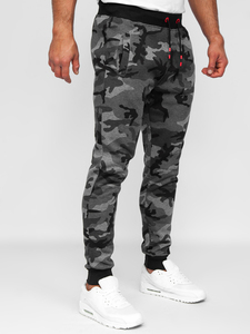 Gran Oferta personalizada 100% algodón 400 GSM Heavyweight Camo Joggers para hombres cintura acanalada transpirable OEM Logo hombres Running Joggers - Product Image 3