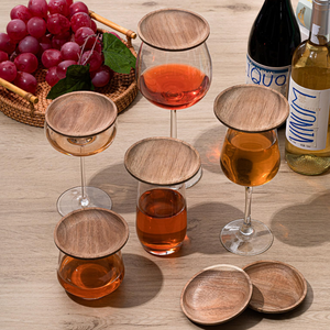 Plateau à charcuterie en bois d'acacia pour verre à vin, mini planche à charcuterie pour fête, fabriqué au Vietnam - Product Image 3