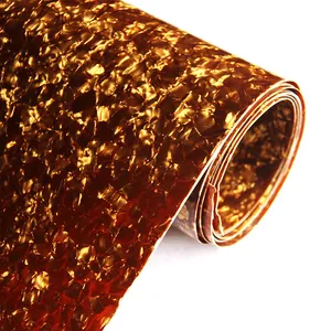 Bright Gold Pearl Patterned Music Drum Wraps Veneer Celluloid Sheet For Guitar Pick Guard Accordion Acrylic Plywood Sheet