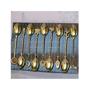 Motif de poignée unique SCI avec chaque pièce couleur or antique meilleure qualité couverts ensemble de 9 pièces couverts pour les fêtes et la cuisine - Product Image 1