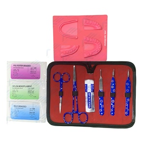ชุดอุปกรณ์การฝึกทันตกรรมแผ่นเย็บแผลชุดอุปกรณ์การเย็บแผลทางการแพทย์ชุดเครื่องมือเย็บแผลสแตนเลส - Product Image 1