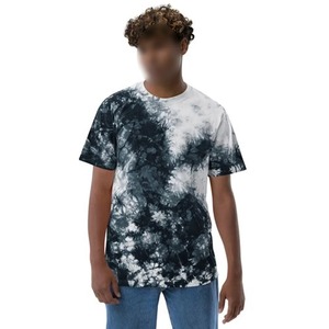 T-shirt personnalisé délavé à l'acide t-shirt unisexe surdimensionné à épaules tombantes col en O hauts à la mode hommes 100% t-shirts en coton - Product Image 1