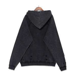 Sweat à capuche personnalisé à fermeture éclair de poids lourd pour hommes, pull-over simple à capuche personnalisé au meilleur prix - Product Image 4