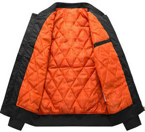 Mens Cotton Padded Pilot Bomber <b>Jacket</b> Coat Custom Puffer Windproof <b>Winter</b> Outwear Zipper Closure Print Plus Size Safari <b>Jacket</b> - Product Image 6