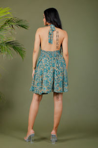 2023 New <b>Summer</b> Collection Silk <b>Short</b> <b>Dress</b> Casual Wear Party Wear - Product Image 3