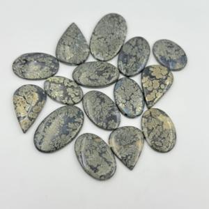 AAA + 100% ágata marcasita Natural suelta personalizable tamaño mezcla forma cabujón Color marrón turquesa joyería hacer lote suministro - Product Image 3