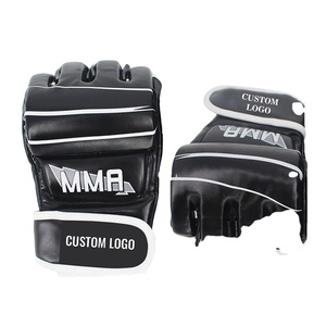 ถุงมือฝึกมวยหนัง MMA แบบมีมือจับไม่ลื่นปรับแต่งโลโก้ได้ - Product Image 6