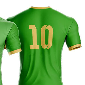 Conjunto de Uniforme de Fútbol Personalizado para Hombre Adulto, 100% Poliéster, Manga Corta, Secado Rápido, Transpirable, para Primavera/Otoño - Product Image 5