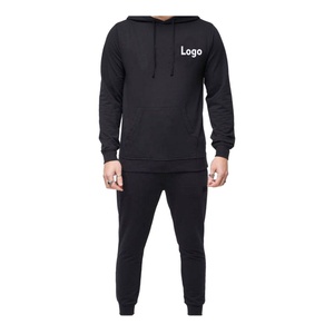 Survêtements vintage pour hommes 100% coton, décontractés, en molleton uni, respirants, tissu non tissé 280g avec fusion sans couture pour l'hiver - Product Image 1