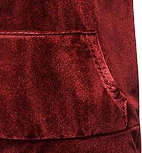 Liso teñido de peso pesado Comprar Sudadera con capucha de terciopelo Hombres y mujeres Sudadera con capucha Transpirable Color sólido Servicios OEM para la temporada de invierno - Product Image 5