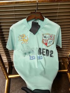 Camiseta de Manga Corta para Hombre, Talla Grande, Seda/Algodón, 300 Gramos, Lisa, Anti-Pilling, Cuello Redondo, Casual, Transpirable, Ecológica, OEM, ODM - Product Image 6