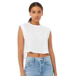 เสื้อครอปท็อปผู้หญิงแบบใหม่ ผลิตจากวัสดุคุณภาพสูง เสื้อครอปท็อปผู้หญิง ระบายอากาศได้ดี แห้งเร็ว - Product Image 4