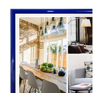 Marco de Fotos de Madera Azul de Estilo Simple, 61 x 91.5 cm, Tamaño A1, para Exhibición - Product Image 2