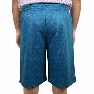 Shorts décontractés tendance, couleur unie, confortables, respirants, anti-froissement, taille élastique, haute qualité, shorts en maille personnalisés pour hommes - Product Image 2