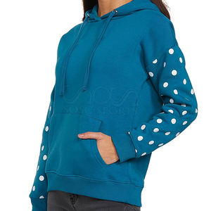 Sudadera con capucha de mujer Lisa frontal con logotipo personalizado de alta calidad, jersey de gran tamaño, sudadera 100% algodón, ropa informal de invierno - Product Image 3