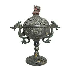Elegant Brass Religious Incense Burner <b>Bakhoor</b> Holder for <b>Oud</b> Resin & Aromatic Incense Durable Natural for Peaceful Spaces - Product Image 1