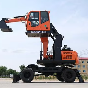 최적의 가격 브랜드 새로운 중국 휠 굴삭기 SD90W 10S, 넓은 건설 및 적재 비전을위한 리프팅 캡 - Product Image 1