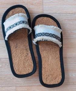 Écologique biodégradable/Pantoufle Lin fibre semelle extérieure Jetable île pantoufles de plage - Product Image 3