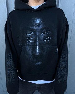 Sudaderas con capucha estampadas de estilo americano para hombre suministradas por fábrica Sudadera con capucha de manga larga con cremallera 100% algodón sólido para comercio exterior - Product Image 3