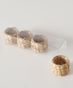 Rond de serviette en jacinthe esthétique Fabriqué au Vietnam Matériau écologique pour la décoration de la maison et de la vaisselle Vente en gros - Product Image 5