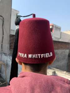Shriner FEZ Maroon ปักด้วยมือ Temple Nam - Product Image 3