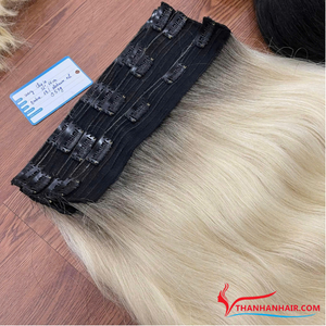 ผมต่อแบบคลิปอินขายส่ง ผมแท้เวียดนาม 100% – แบบตรงธรรมชาติและแบบลอน, ชุด 3-5-7 ชิ้น, จากโรงงานโดยตรง - Product Image 6