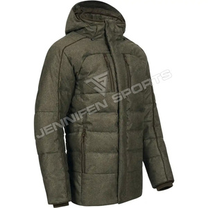 Veste de chasse d'extérieur pour hommes, 100% laine, respirante, coupe-vent, doudoune pour activités de chasse - Product Image 2