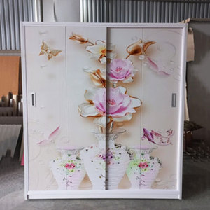 <b>Sliding</b> Door Plastic Clothing Organizer Wardrobe 1.65m X 1.83m X 51cm Portable Standing Type - Product Image 1