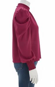 Blusa de Mujer Estilo Europeo Americano, Holgada, Sin Mangas, para Primavera y Otoño, para Oficina, de Organza, No Tejida, Nueva Colección 2025 - Product Image 6