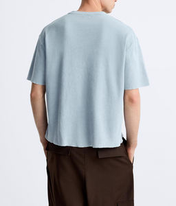 Streetwear pour hommes en gros T-shirts imprimés graphiques T-shirt mode hip hop à manches courtes en coton surdimensionné OEM Logo personnalisé - Product Image 5