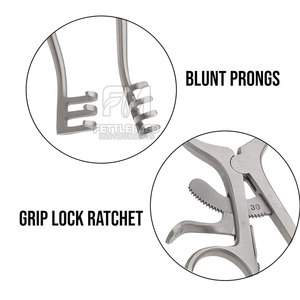 Stainless Steel Manual Surgical Instrument <strong>Balfour</strong> Self Retaining <strong>Abdominal</strong> <strong>Retractor</strong> with Deep Blades for General Surgery - Product Image 6