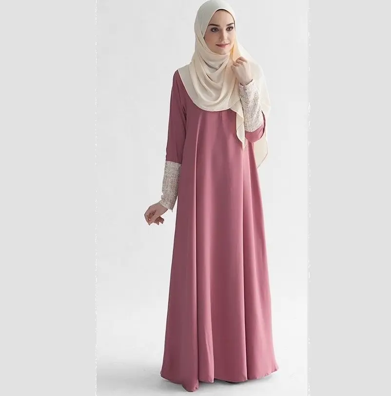 कस्टम लोगो सर्वाधिक बिकने वाली अरबी लंबी बांह वाली ईद महिलाएँ इस्लामी कपड़े महिलाएँ मामूली मुस्लिम कैज़ुअल महिलाएँ थोक अबायास