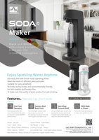 Machine à soda en plastique de bureau pour usage domestique