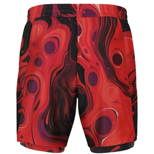Custom Team <b>Men's</b> Eco-Friendly Worsted Fabric Mid <b>Elastic</b> <b>Waist</b> Breathable Performance <b>Shorts</b> Heat-Transfer Printed Design for - Product Image 2